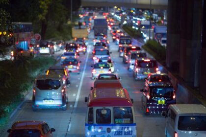 selective focus photography of vehicles