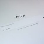Grok ai interface with a question prompt
