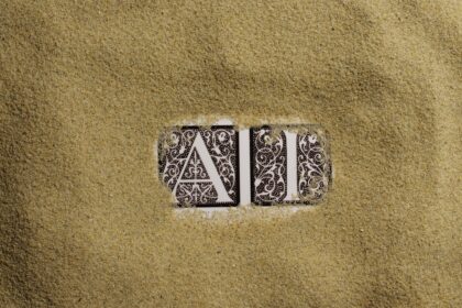 A close up of a metal object on sand