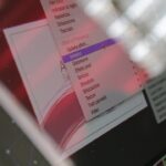 a close up of a computer screen with a blurry background