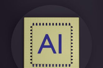 a computer chip with the letter a on it