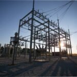 gray metal power station
