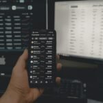 person holding black android smartphone