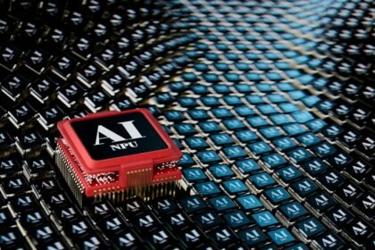 A micro processor sitting on top of a table