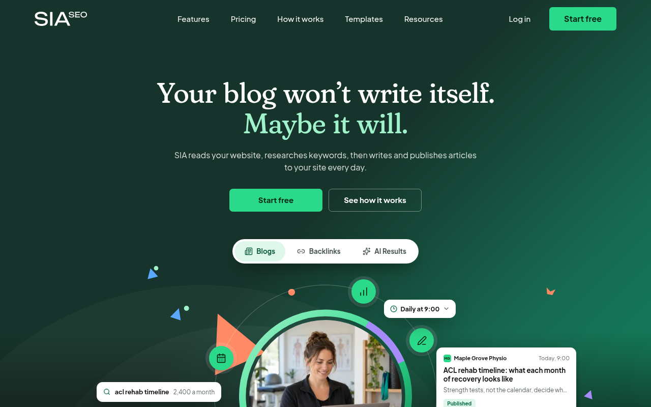 SIA SEO screenshot