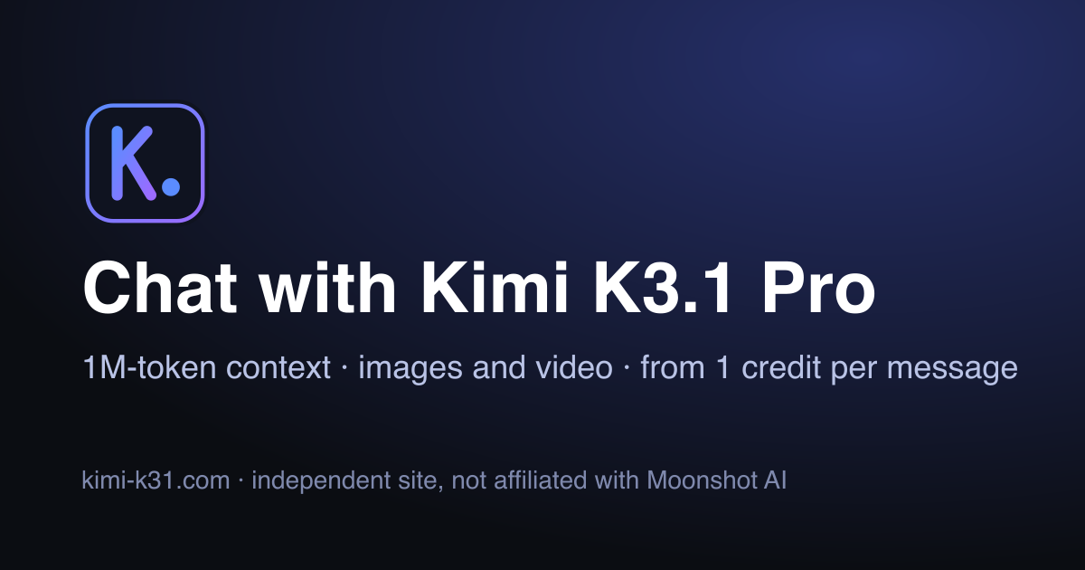 Kimi K3.1 Pro Online screenshot