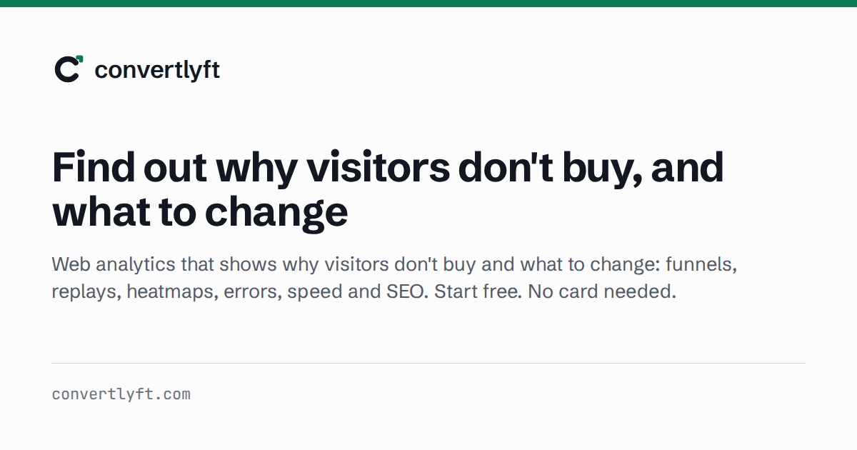 Convertlyft Free SEO Audit screenshot